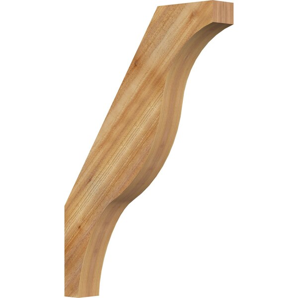 Ekena Millwork 4"W x 26"D x 38"H Funston Rough Sawn Knee Brace, Western Red Cedar BRC04X26X38FST00RWR - main